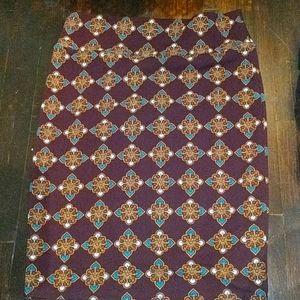 Lularoe Cassie Pencil Skirt XL